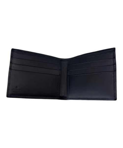 GUCCI（グッチ）GUCCI (グッチ) GUCCI　シェリーライン 　2つ折り財布 ブラックの古着・服飾アイテム