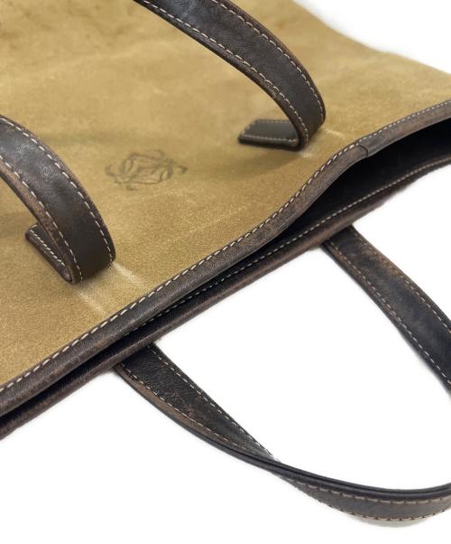 LOEWE（ロエベ）LOEWE (ロエベ) LOEWE　アナグラムトートバッグ ブラウンの古着・服飾アイテム