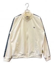 FRED PERRY（フレッドペリー）の古着「FRED PERRY　Contrast Tape Track Jacket」｜アイボリー