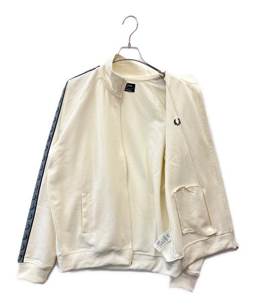 FRED PERRY（フレッドペリー）FRED PERRY (フレッドペリー) FRED PERRY　Contrast Tape Track Jacket アイボリー サイズ:XLの古着・服飾アイテム