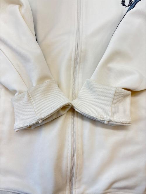 FRED PERRY（フレッドペリー）FRED PERRY (フレッドペリー) FRED PERRY　Contrast Tape Track Jacket アイボリー サイズ:XLの古着・服飾アイテム
