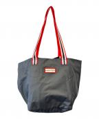 HUNTERハンター）の古着「HUNTER　トートバッグ」｜ブラック×レッド