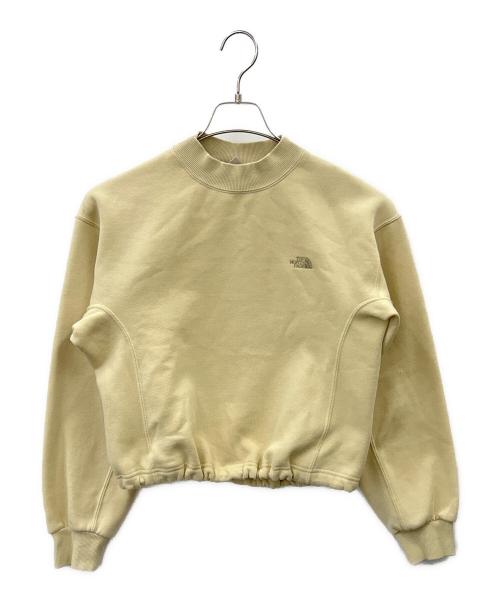 THE NORTH FACE（ザ ノース フェイス）THE NORTH FACE (ザ ノース フェイス) ベターテリークロップドクルー　THE NORTH FACE　スウェット ベージュ サイズ:Ｌの古着・服飾アイテム