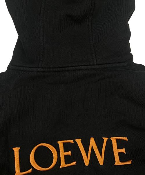 LOEWE（ロエベ）LOEWE (ロエベ) LOEWE　アナグラム コットン パーカー ブラック サイズ:Mの古着・服飾アイテム