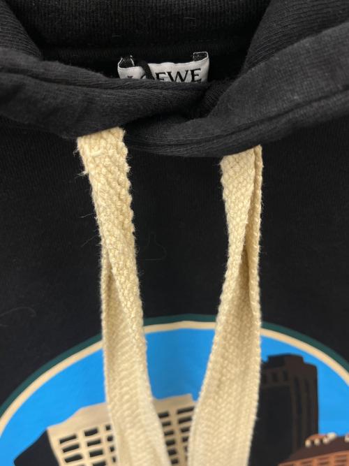 LOEWE（ロエベ）LOEWE (ロエベ) LOEWE　アナグラム コットン パーカー ブラック サイズ:Mの古着・服飾アイテム
