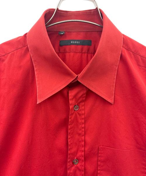 GUCCI（グッチ）GUCCI (グッチ) GUCCI　半袖シャツ レッド サイズ:42の古着・服飾アイテム