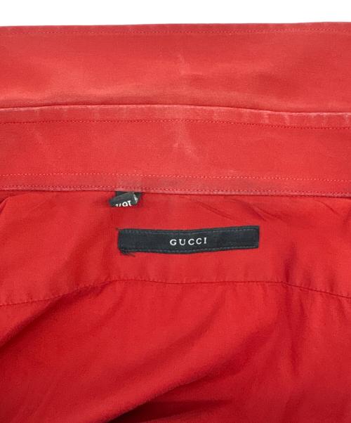 GUCCI（グッチ）GUCCI (グッチ) GUCCI　半袖シャツ レッド サイズ:42の古着・服飾アイテム