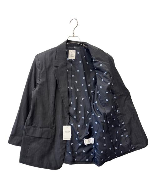U by SPICK&SPAN（ユー バイ スピック＆スパン）U by SPICK&SPAN (ユー バイ スピック＆スパン) U by Spick&Span　テーラードジャケット グレー サイズ:38の古着・服飾アイテム