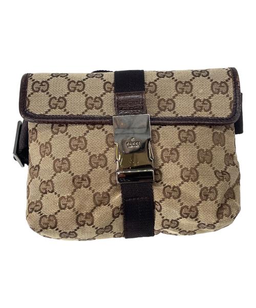 GUCCI（グッチ）GUCCI (グッチ) GUCCI ウエストバッグ ベージュの古着・服飾アイテム