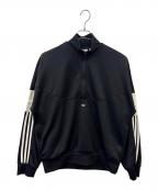 adidasアディダス）の古着「adidas　ハーフジップトラックジャケット」｜ブラック