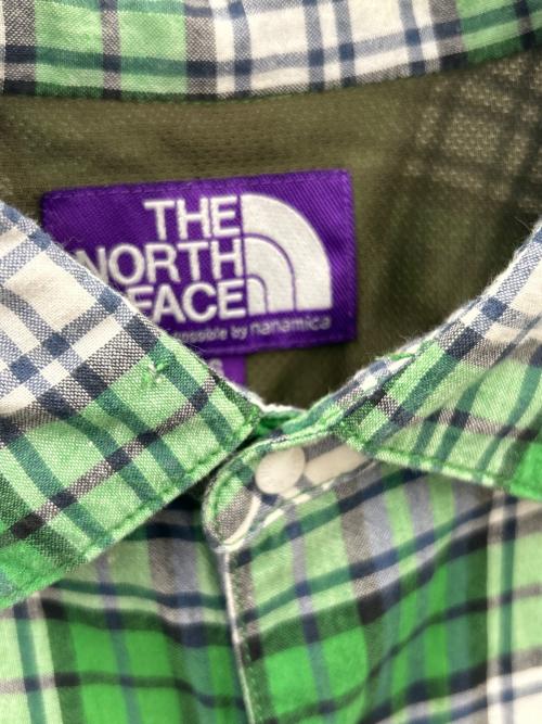 THE NORTHFACE PURPLELABEL（ザ・ノースフェイス パープルレーベル）THE NORTHFACE PURPLELABEL (ザ・ノースフェイス パープルレーベル) THE NORTHFACE PURPLELABEL　半袖カットソー グリーン サイズ:Ｓの古着・服飾アイテム
