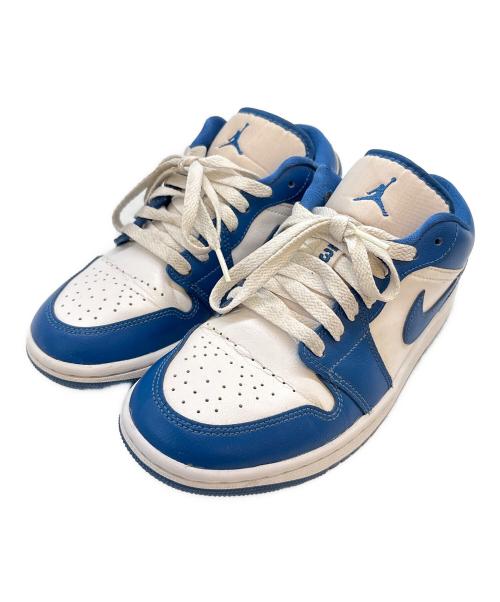NIKE（ナイキ）NIKE (ナイキ) NIKE　AIR JORDAN　ローカットスニーカー ブルー×ホワイト サイズ:23.5の古着・服飾アイテム