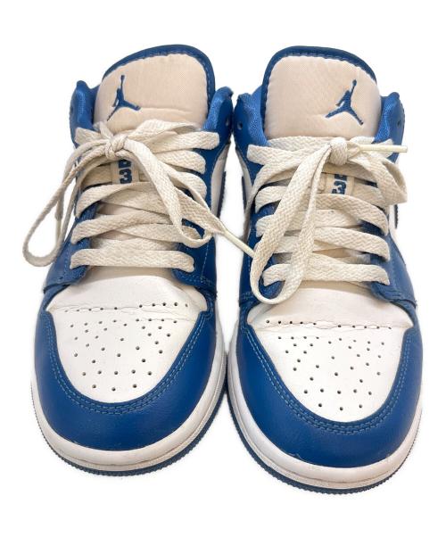 NIKE（ナイキ）NIKE (ナイキ) NIKE　AIR JORDAN　ローカットスニーカー ブルー×ホワイト サイズ:23.5の古着・服飾アイテム
