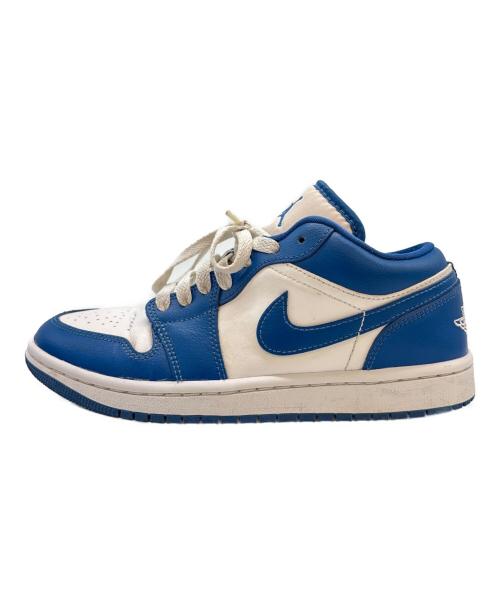 NIKE（ナイキ）NIKE (ナイキ) NIKE　AIR JORDAN　ローカットスニーカー ブルー×ホワイト サイズ:23.5の古着・服飾アイテム