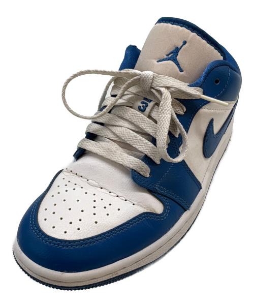 NIKE（ナイキ）NIKE (ナイキ) NIKE　AIR JORDAN　ローカットスニーカー ブルー×ホワイト サイズ:23.5の古着・服飾アイテム