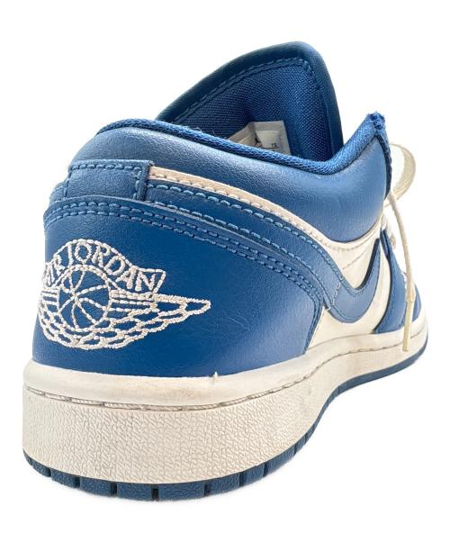 NIKE（ナイキ）NIKE (ナイキ) NIKE　AIR JORDAN　ローカットスニーカー ブルー×ホワイト サイズ:23.5の古着・服飾アイテム