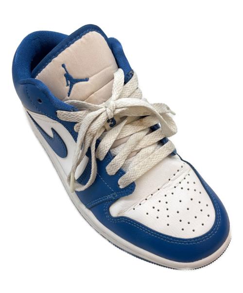 NIKE（ナイキ）NIKE (ナイキ) NIKE　AIR JORDAN　ローカットスニーカー ブルー×ホワイト サイズ:23.5の古着・服飾アイテム
