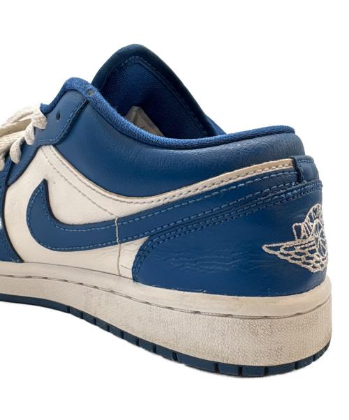 NIKE（ナイキ）NIKE (ナイキ) NIKE　AIR JORDAN　ローカットスニーカー ブルー×ホワイト サイズ:23.5の古着・服飾アイテム