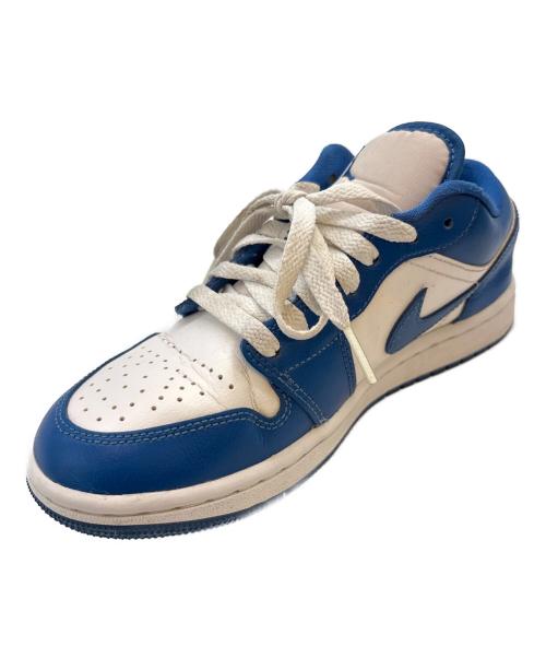 NIKE（ナイキ）NIKE (ナイキ) NIKE　AIR JORDAN　ローカットスニーカー ブルー×ホワイト サイズ:23.5の古着・服飾アイテム
