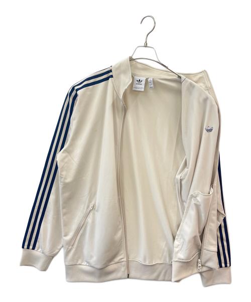 adidas Originals（アディダスオリジナル）adidas originals (アディダスオリジナル) adidas originals　ベッケンバウアー　トラックジャケット ベージュ×ネイビー サイズ:Lの古着・服飾アイテム