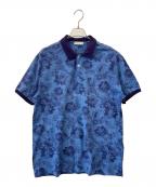 ETROエトロ）の古着「ETRO　半袖ポロシャツ」｜ブルー×パープル