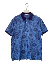 ETRO（エトロ）の古着「ETRO　半袖ポロシャツ」｜ブルー×パープル