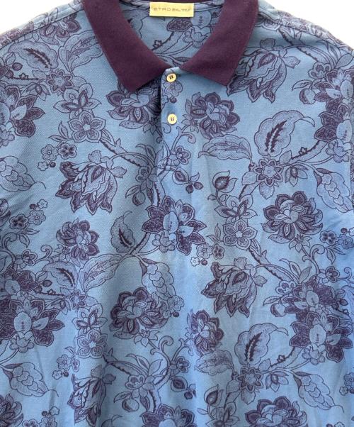 ETRO（エトロ）ETRO (エトロ) ETRO　半袖ポロシャツ ブルー×パープル サイズ:2XLの古着・服飾アイテム
