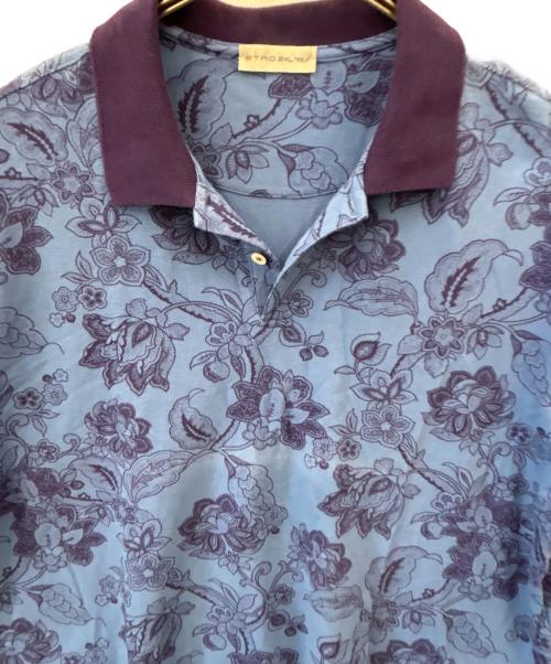 ETRO（エトロ）ETRO (エトロ) ETRO　半袖ポロシャツ ブルー×パープル サイズ:2XLの古着・服飾アイテム