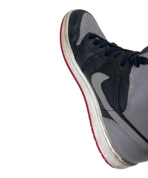 NIKE（ナイキ）NIKE (ナイキ) NIKE AIR JORDAN ハイカットスニーカー グレー×ブラック サイズ:25.0の古着・服飾アイテム