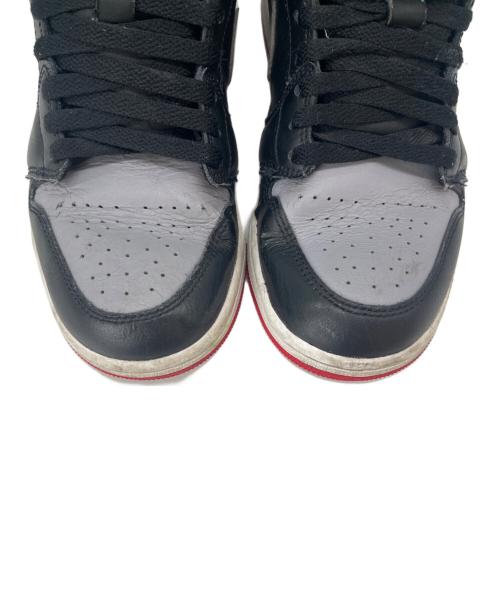 NIKE（ナイキ）NIKE (ナイキ) NIKE AIR JORDAN ハイカットスニーカー グレー×ブラック サイズ:25.0の古着・服飾アイテム