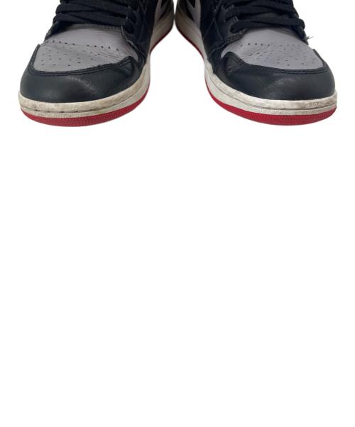 NIKE（ナイキ）NIKE (ナイキ) NIKE AIR JORDAN ハイカットスニーカー グレー×ブラック サイズ:25.0の古着・服飾アイテム