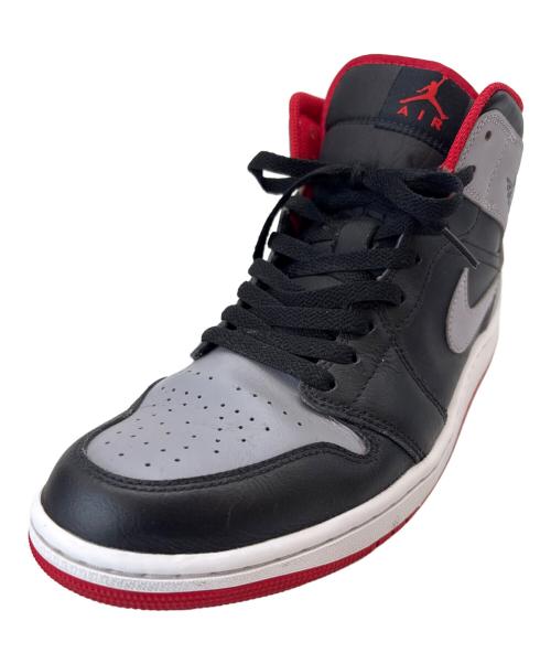 NIKE（ナイキ）NIKE (ナイキ) NIKE AIR JORDAN1 ハイカットスニーカー グレー×ブラック サイズ:28.5の古着・服飾アイテム