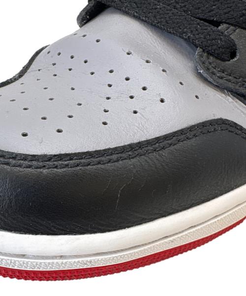 NIKE（ナイキ）NIKE (ナイキ) NIKE AIR JORDAN1 ハイカットスニーカー グレー×ブラック サイズ:28.5の古着・服飾アイテム