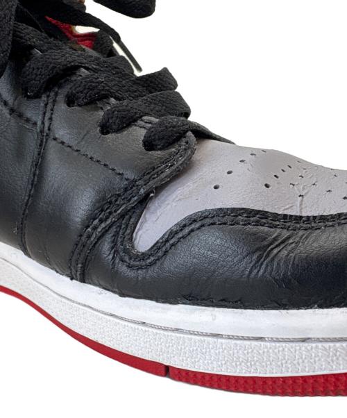 NIKE（ナイキ）NIKE (ナイキ) NIKE AIR JORDAN1 ハイカットスニーカー グレー×ブラック サイズ:28.5の古着・服飾アイテム