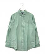 POLO RALPH LAURENポロ・ラルフローレン）の古着「POLO RALPH LAUREN　クラシックフィットオックスフォードシャツ　長袖シャツ」｜黄緑