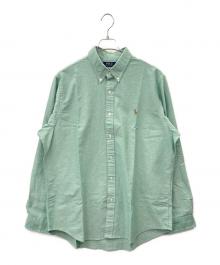 POLO RALPH LAUREN（ポロ・ラルフローレン）の古着「POLO RALPH LAUREN　クラシックフィットオックスフォードシャツ　長袖シャツ」｜黄緑