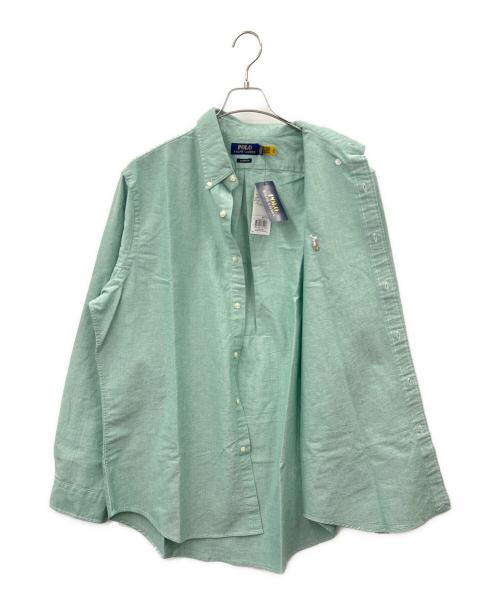 POLO RALPH LAUREN（ポロ・ラルフローレン）POLO RALPH LAUREN (ポロ・ラルフローレン) POLO RALPH LAUREN　クラシックフィットオックスフォードシャツ　長袖シャツ 黄緑 サイズ:XLの古着・服飾アイテム