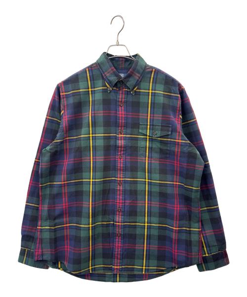 POLO RALPH LAUREN（ポロ・ラルフローレン）POLO RALPH LAUREN (ポロ・ラルフローレン) POLO RALPH LAUREN　長袖シャツ ネイビー×グリーン サイズ:XLの古着・服飾アイテム