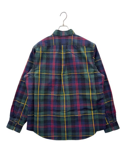 POLO RALPH LAUREN（ポロ・ラルフローレン）POLO RALPH LAUREN (ポロ・ラルフローレン) POLO RALPH LAUREN　長袖シャツ ネイビー×グリーン サイズ:XLの古着・服飾アイテム