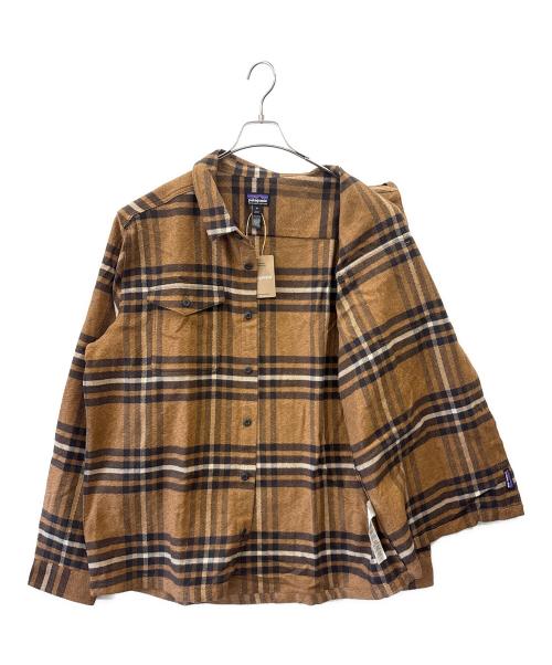 Patagonia（パタゴニア）Patagonia (パタゴニア) フィヨルドフランネルシャツ 　Patagonia　長袖シャツ ブラウン×ブラック サイズ:XLの古着・服飾アイテム
