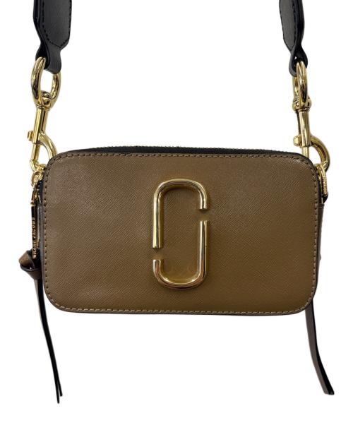MARC JACOBS（マークジェイコブス）MARC JACOBS (マークジェイコブス) MARC JACOBS　スナップショット　ショルダーバッグ ブラウン×アイボリーの古着・服飾アイテム