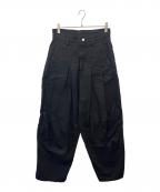 SHINYA KOZUKAシンヤコズカ）の古着「SHINYA KOZUKA　ジーンズ Hi BAGGY DENIM」｜ブラック