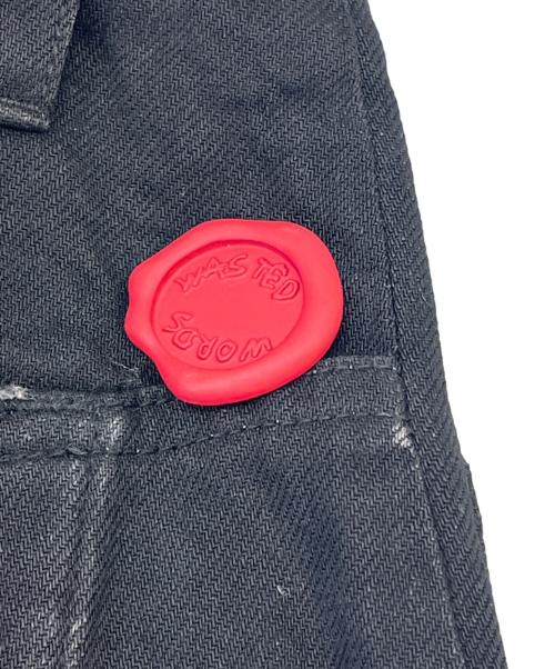 SHINYA KOZUKA（シンヤコズカ）SHINYA KOZUKA (シンヤコズカ) SHINYA KOZUKA　ジーンズ Hi BAGGY DENIM ブラック サイズ:SMALLの古着・服飾アイテム