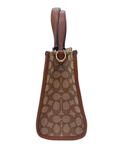 COACH（コーチ）COACH (コーチ) COACH 　デンプシートート22 シグネチャージャカード ウィズ ストライプアンドコーチパッチ 　2WAYショルダーバッグの古着・服飾アイテム