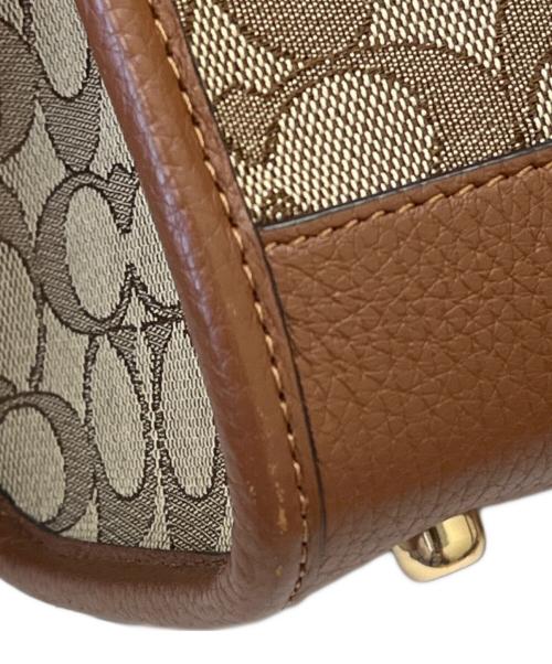 COACH（コーチ）COACH (コーチ) COACH 　デンプシートート22 シグネチャージャカード ウィズ ストライプアンドコーチパッチ 　2WAYショルダーバッグの古着・服飾アイテム