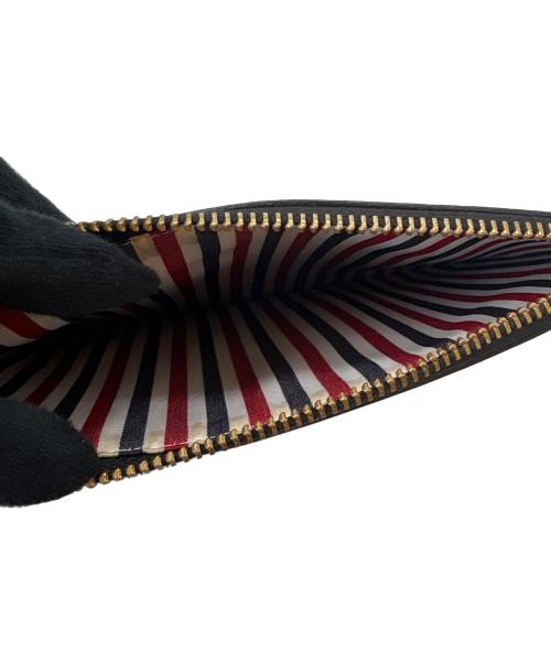 THOM BROWNE. NEW YORK（トムブラウン ニューヨーク）THOM BROWNE. NEW YORK (トムブラウン ニューヨーク) THOM BROWNE. NEW YORK　レザーポーチ ブラックの古着・服飾アイテム