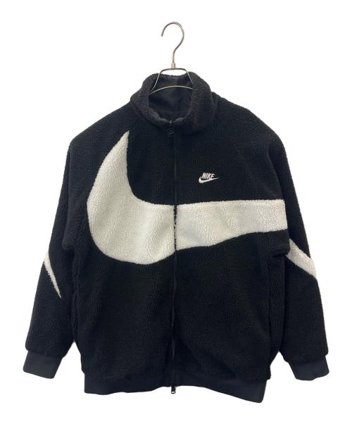 NIKE（ナイキ）NIKE (ナイキ) NIKE  リバーシブルブルゾン ブラック×ホワイト サイズ:Ｌの古着・服飾アイテム