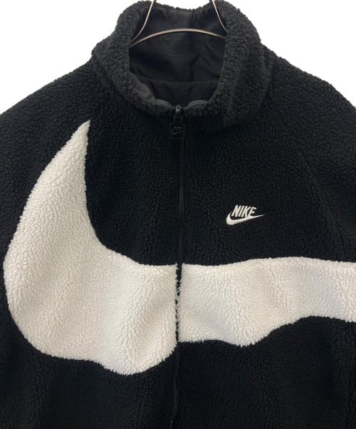 NIKE（ナイキ）NIKE (ナイキ) NIKE  リバーシブルブルゾン ブラック×ホワイト サイズ:Ｌの古着・服飾アイテム