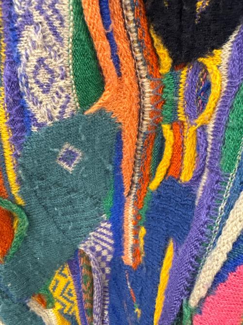 Coogi（クージー）Coogi (クージー) Coogi　厚手カーディガン マルチカラー サイズ:Sの古着・服飾アイテム