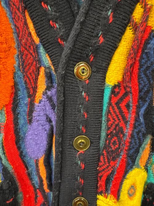 Coogi（クージー）Coogi (クージー) Coogi　厚手カーディガン マルチカラー サイズ:Sの古着・服飾アイテム